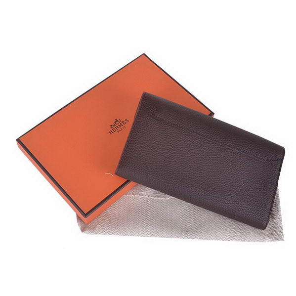 Cheap Fake Hermes Constance Long Wallets Brown Calfskin Leather Silver - Click Image to Close